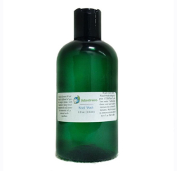 Green bottle of Babee Greens Wool Shampoo